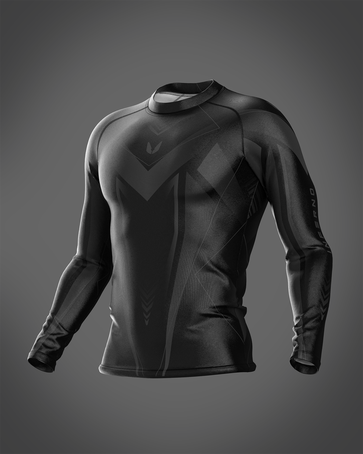 Custom long sleeve Rashguard - Spectrum - custominferno