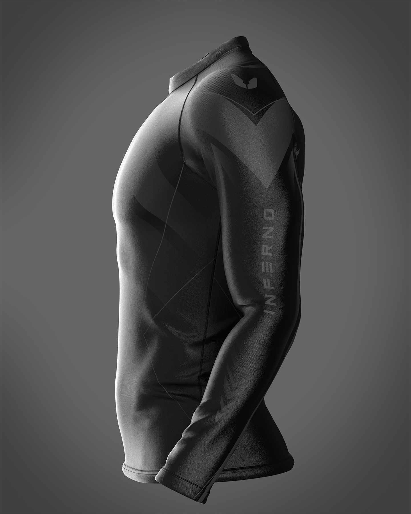 Custom long sleeve Rashguard - Spectrum - custominferno