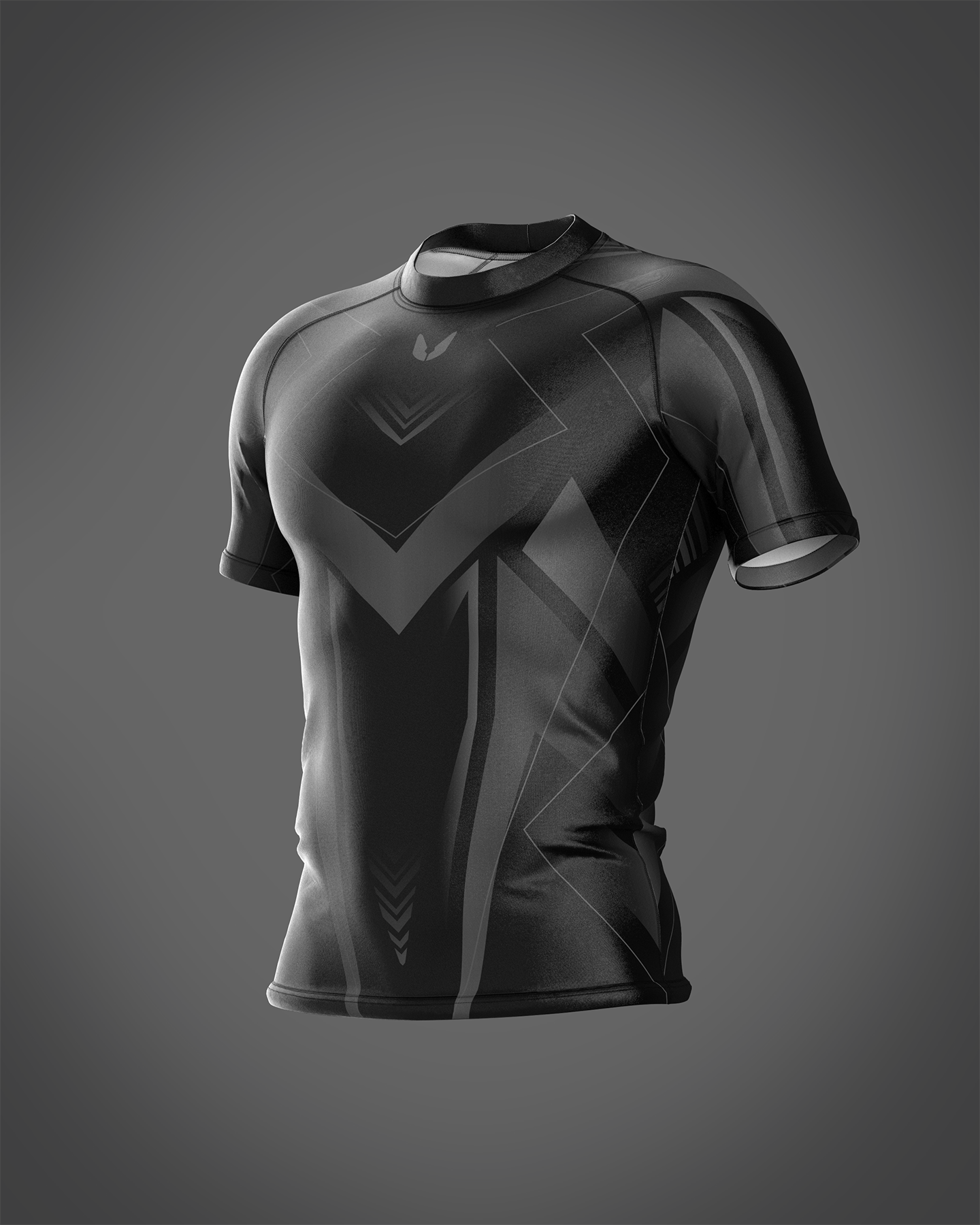 HYOD D3O® RASH GUARD BLACK GRAPHIC XL HYOD D3O® RASH GUARD BLACK GRAPHIC XL exclusive-custom-black-