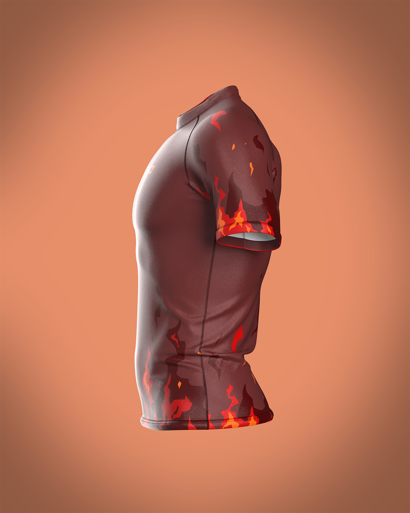 Custom short sleeve rashguard - Infernus - custominferno