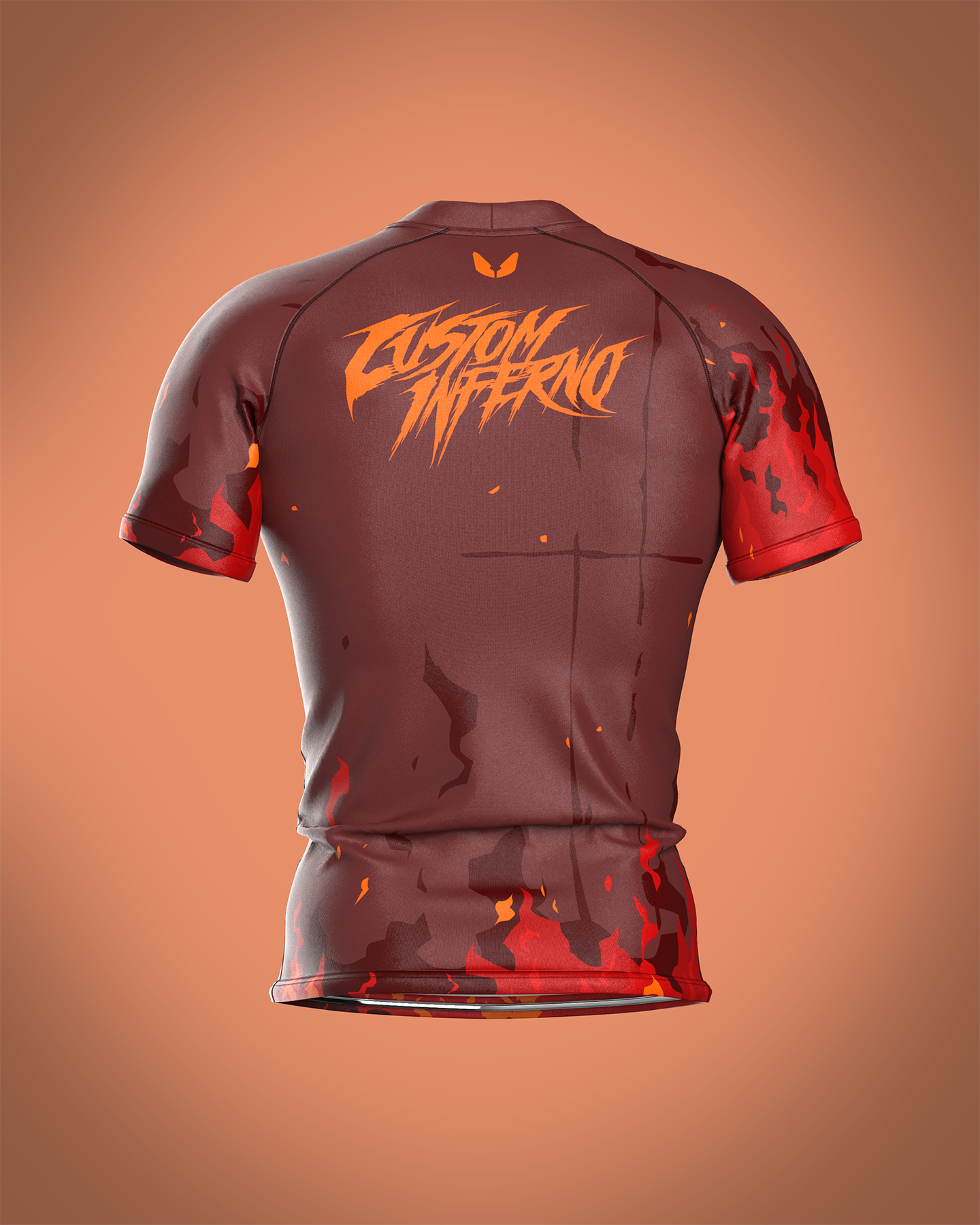 Custom short sleeve rashguard - Infernus - custominferno