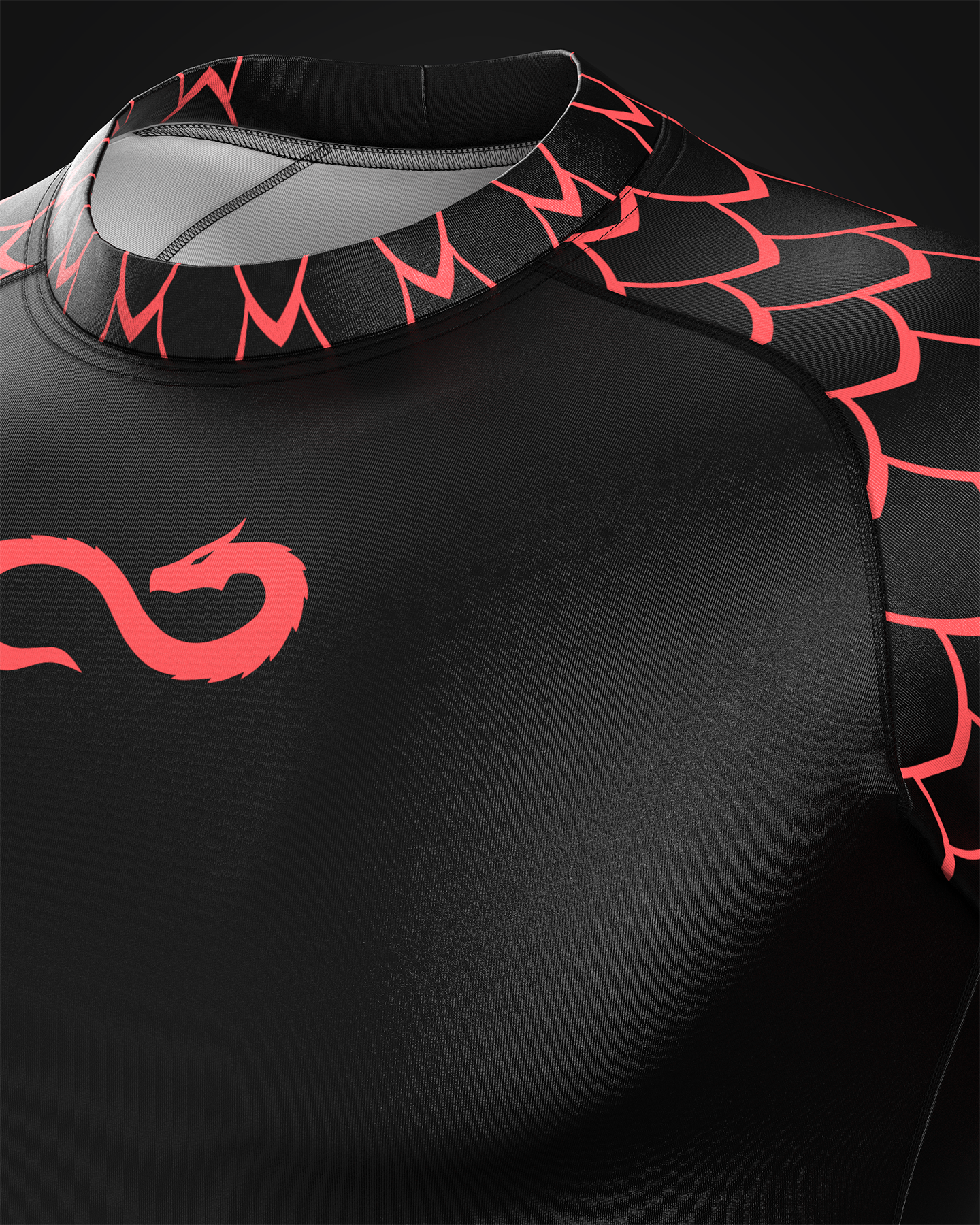 Custom short sleeve rashguard - Draco - custominferno