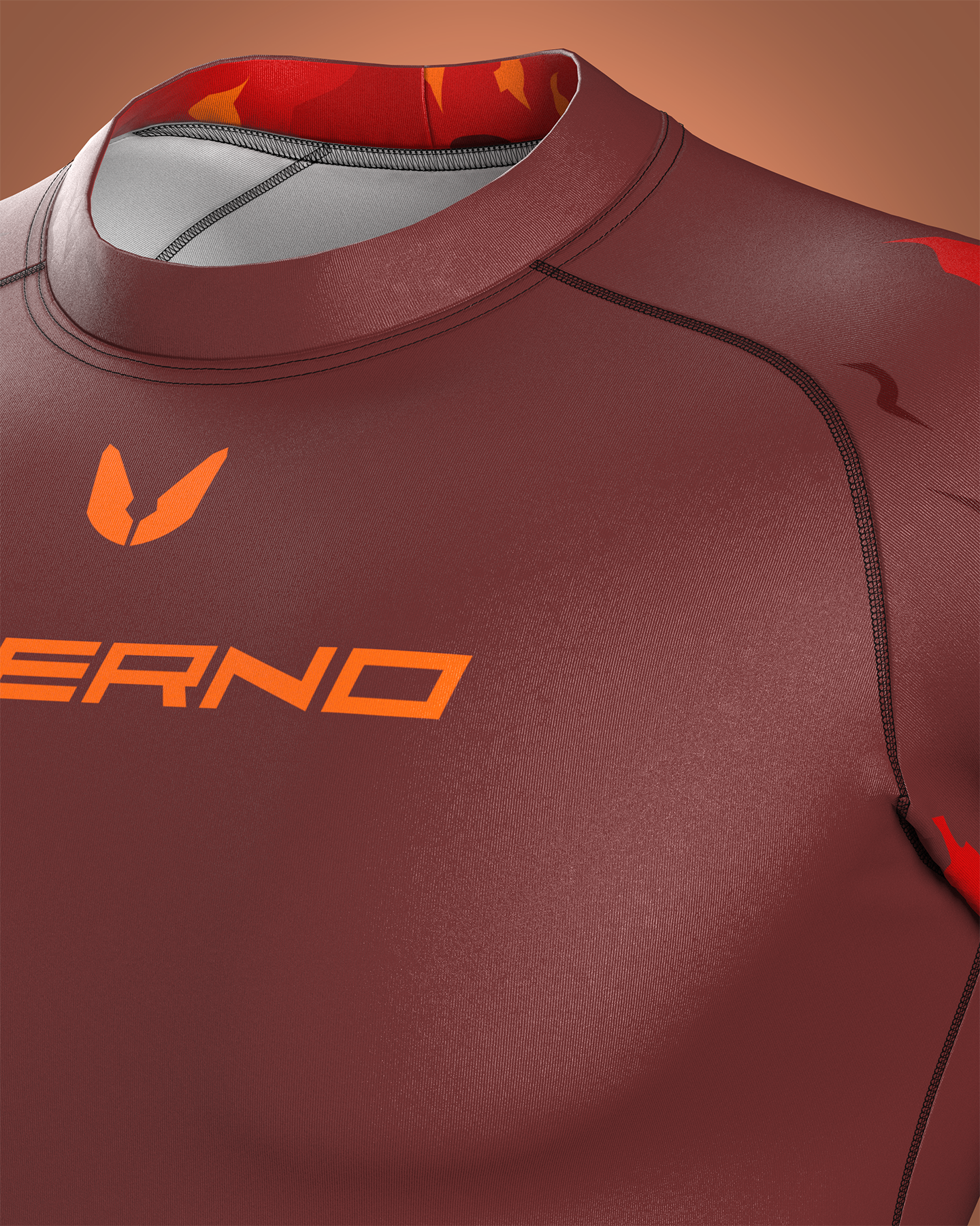 Custom short sleeve rashguard - Infernus - custominferno