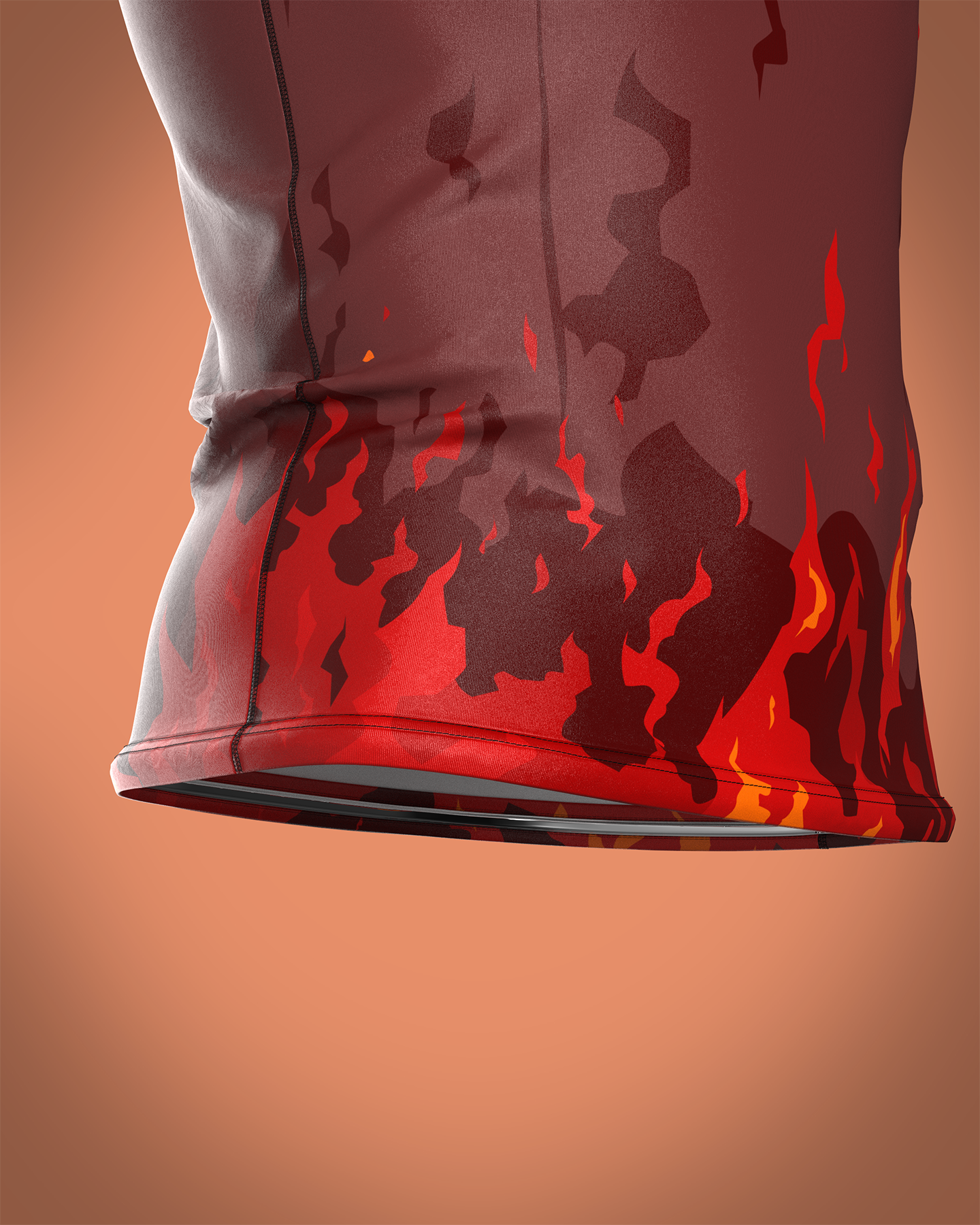 Custom short sleeve rashguard - Infernus - custominferno