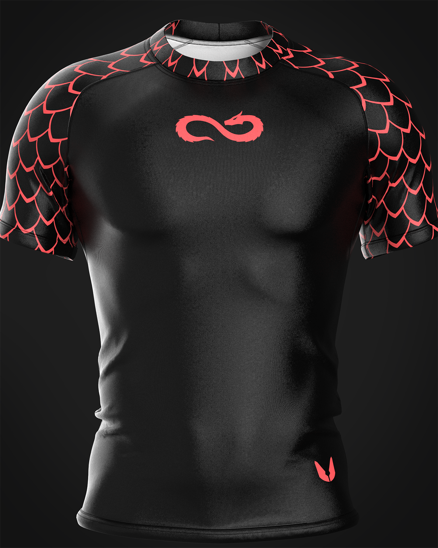 Custom short sleeve rashguard - Draco - custominferno