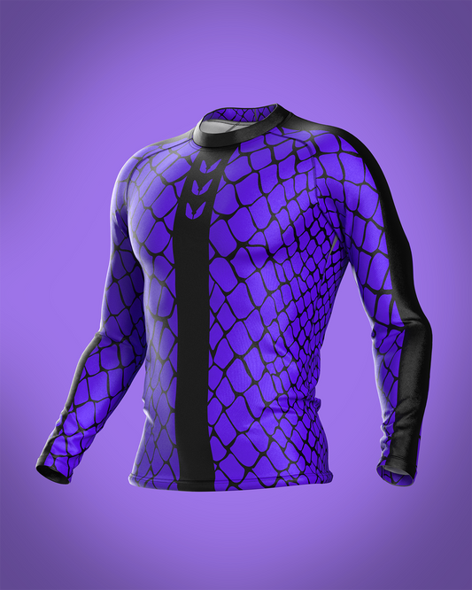 Custom long sleeve Rashguard - Veleno - custominferno