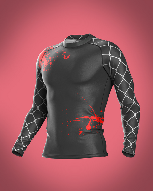 Custom long sleeve Rashguard - Fury - custominferno