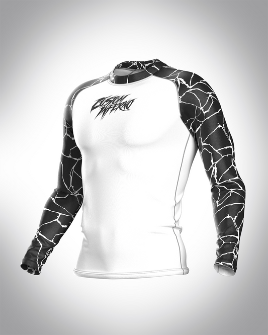 Custom long sleeve Rashguard - Marmor - custominferno