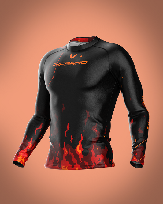 Custom long sleeve Rashguard - Infernus - custominferno