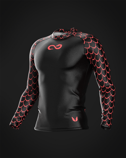 Custom long sleeve Rashguard - Draco - custominferno