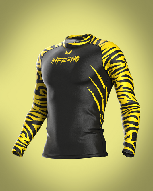 Custom long sleeve Rashguard - Safari - custominferno
