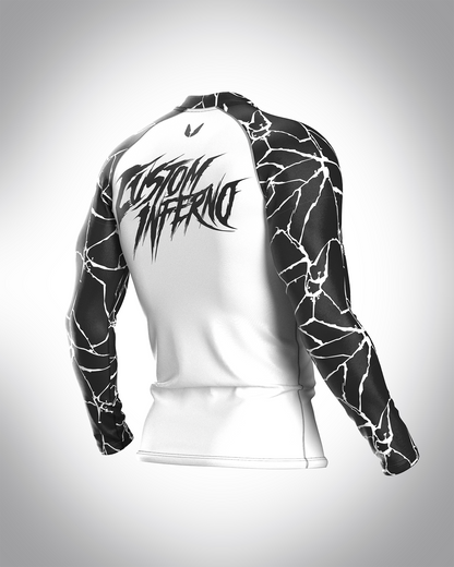 Custom long sleeve Rashguard - Marmor - custominferno