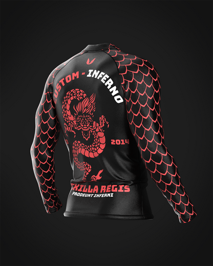 Custom long sleeve Rashguard - Draco - custominferno