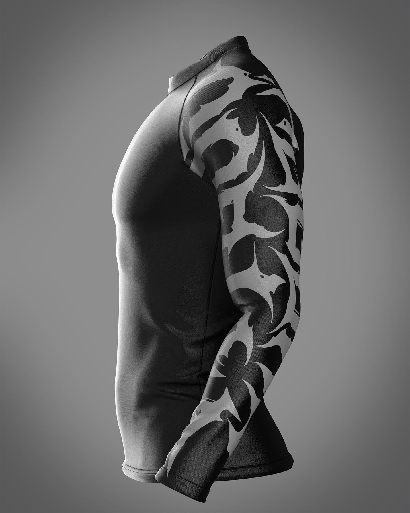 Custom long sleeve Rashguard - Infernus - custominferno
