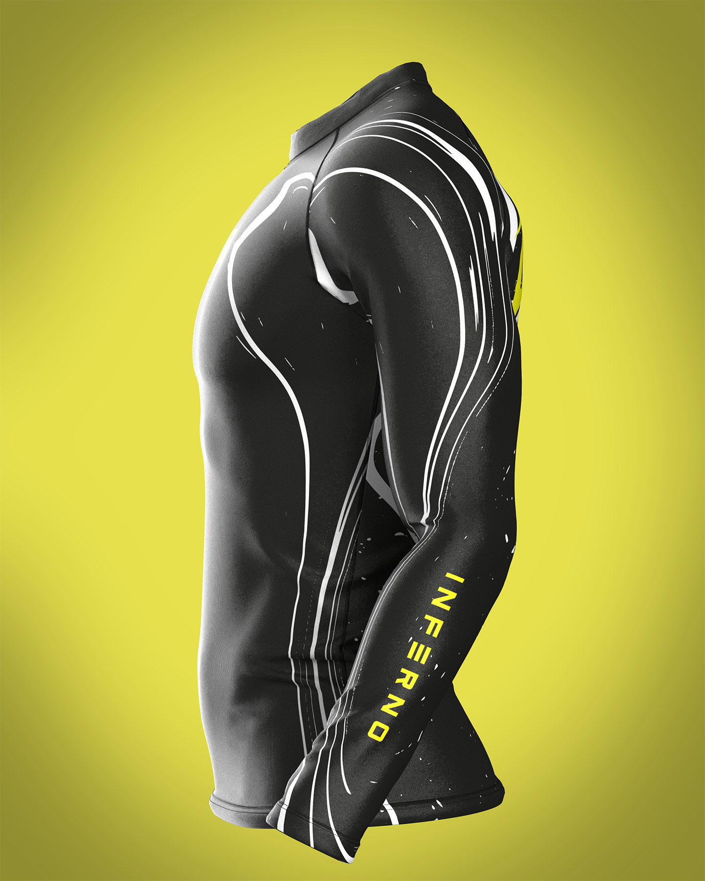 Custom long sleeve Rashguard - Fatus - custominferno