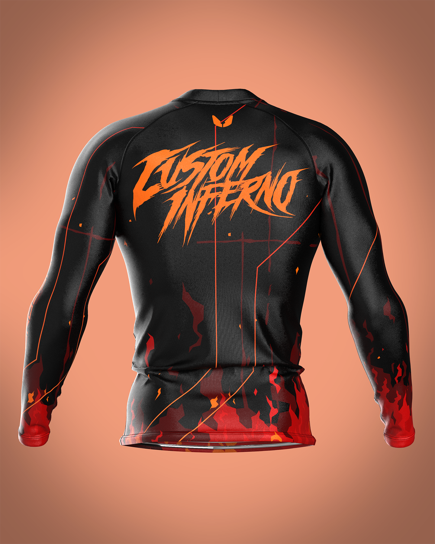 Custom long sleeve Rashguard - Infernus - custominferno
