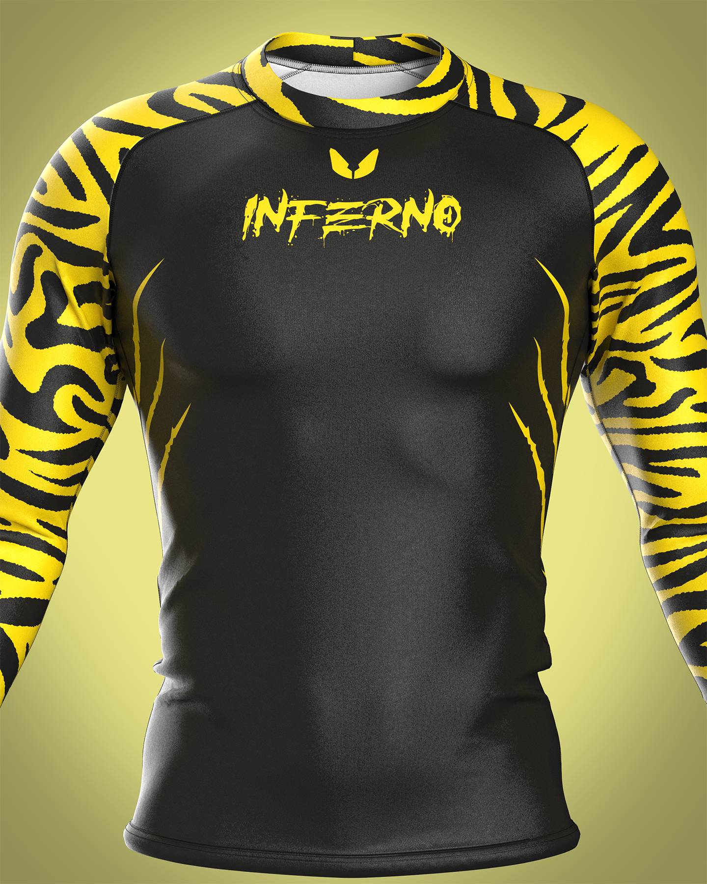 Custom long sleeve Rashguard - Safari - custominferno