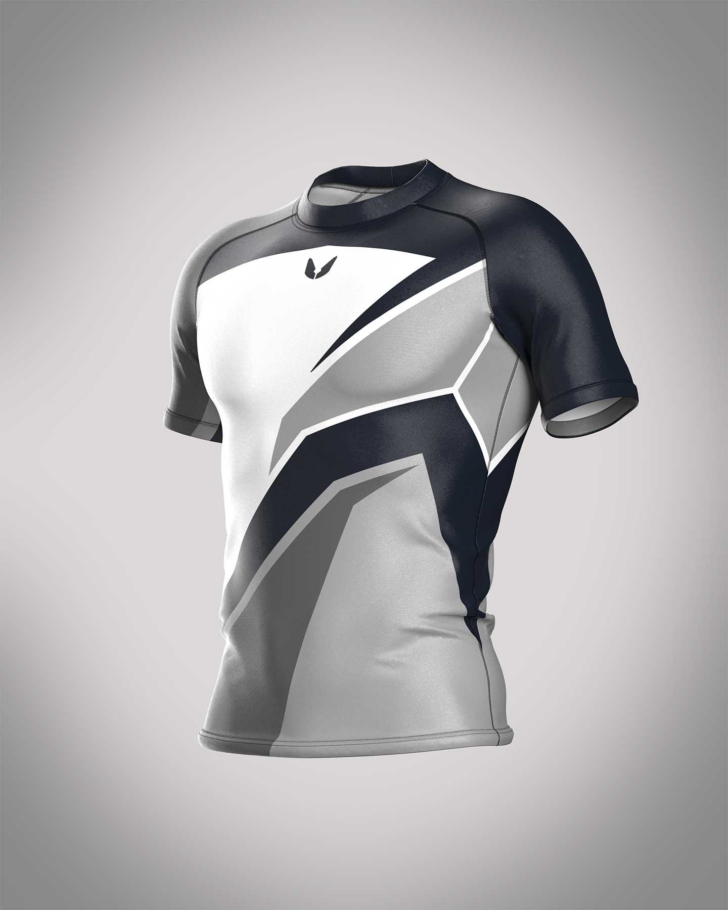 Custom short sleeve rashguard - Phantom - custominferno