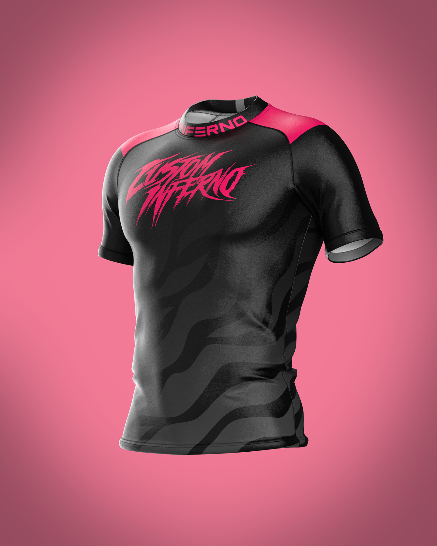 Custom short sleeve rashguard - Rampage - custominferno