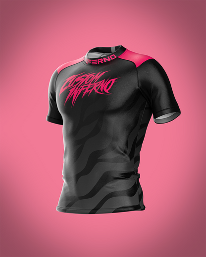 Custom short sleeve rashguard - Rampage - custominferno