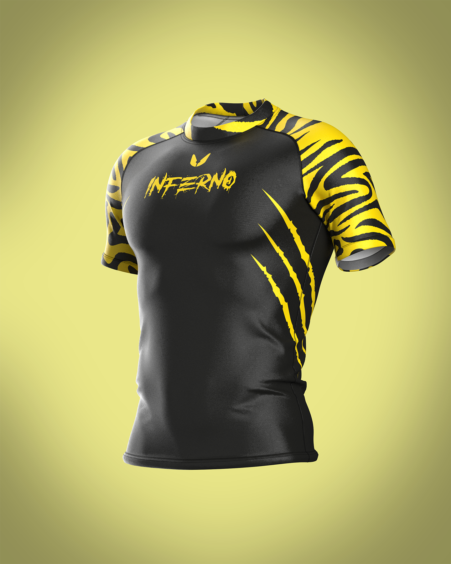 Custom short sleeve rashguard - Safari - custominferno