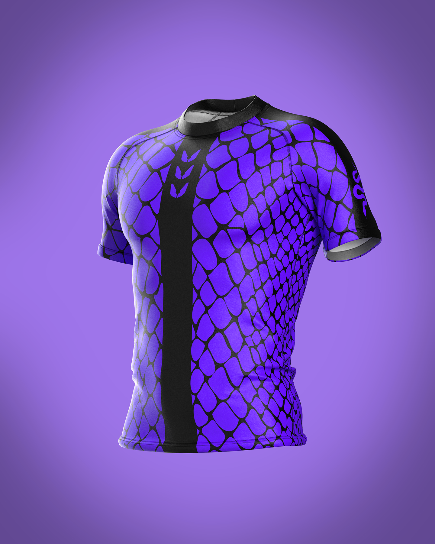 Custom short sleeve rashguard - Veleno - custominferno