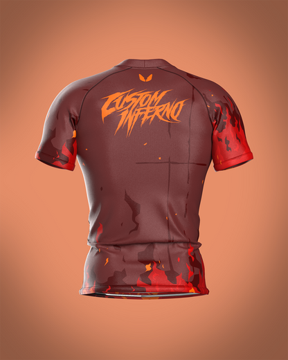 Custom short sleeve rashguard - Infernus - custominferno