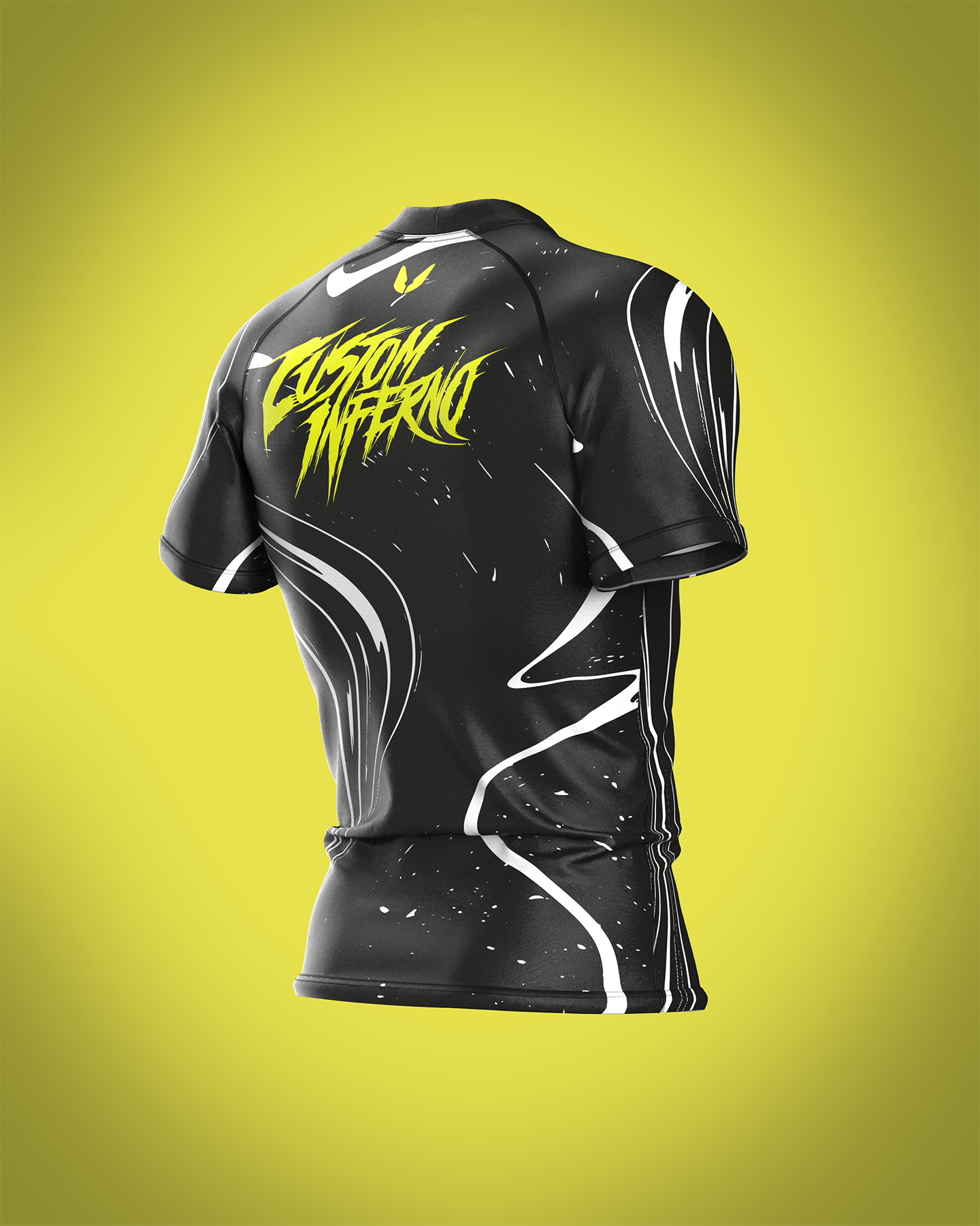 Custom short sleeve rashguard - Fatus - custominferno