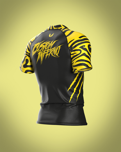 Custom short sleeve rashguard - Safari - custominferno