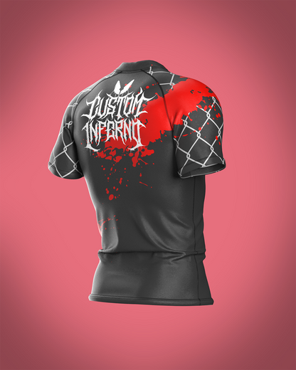 Custom short sleeve rashguard - Fury - custominferno