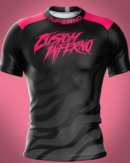 Custom short sleeve rashguard - Rampage - custominferno