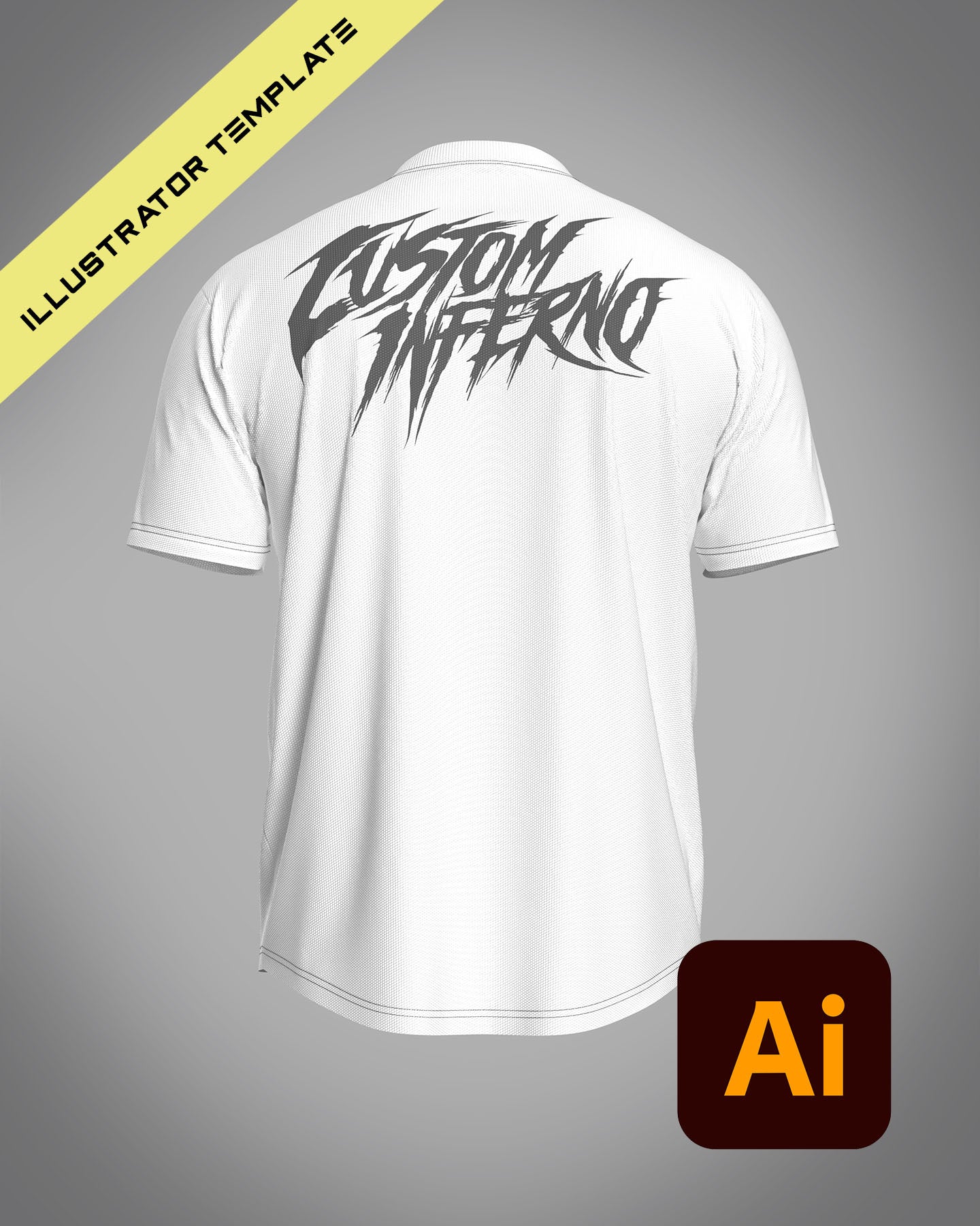 Technical T-shirt from .AI template - custominferno