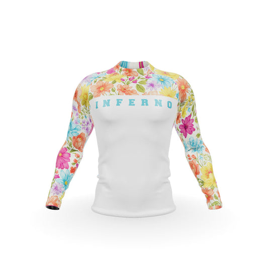 Men’s Compression Rashguard LS - Flowers